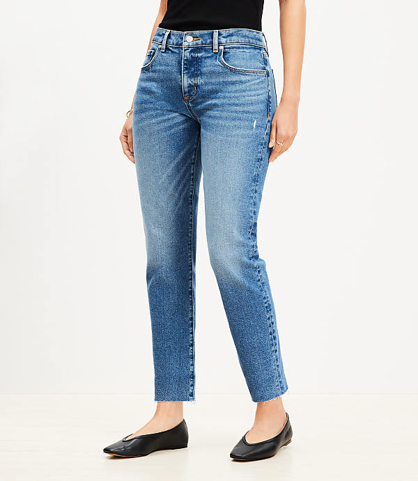Curvy Fresh Cut Mid Rise Slim Jeans in Bright Vintage Wash