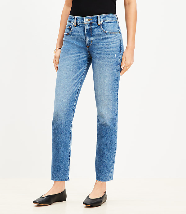 Fresh Cut Mid Rise Slim Jeans in Bright Vintage Wash