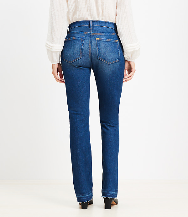 Curvy Let Down Hem Mid Rise Boot Jeans in Original Medium Stone Wash