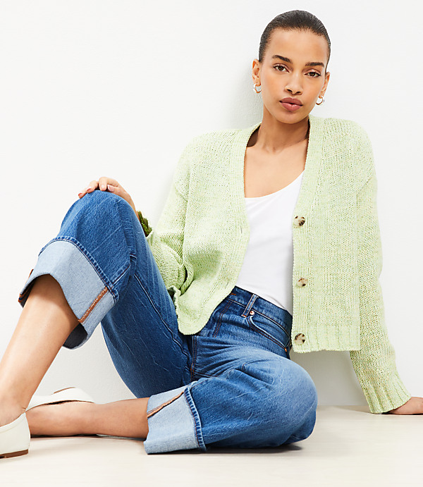 Marled Easy V-Neck Cardigan