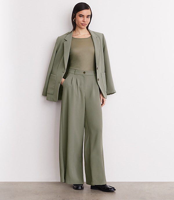 Petite LOFT Versa Mesh Elbow Sleeve Tee