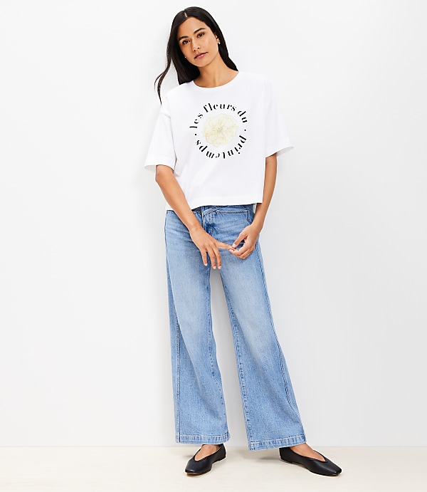 Floral Jersey Modern Tee