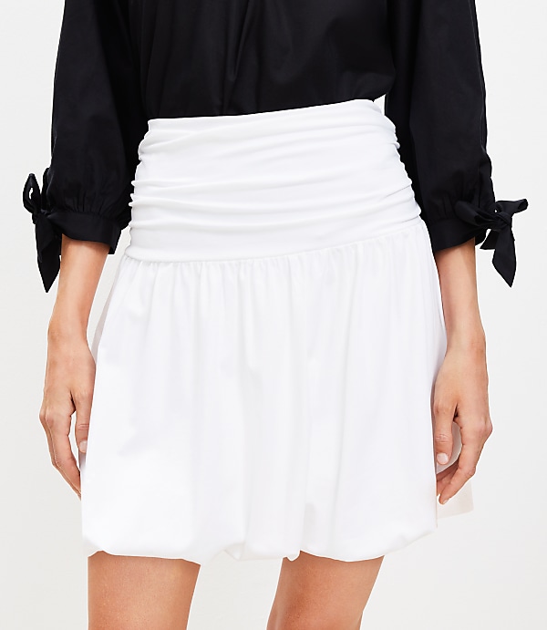 Petite Bubble Hem Mini Skirt