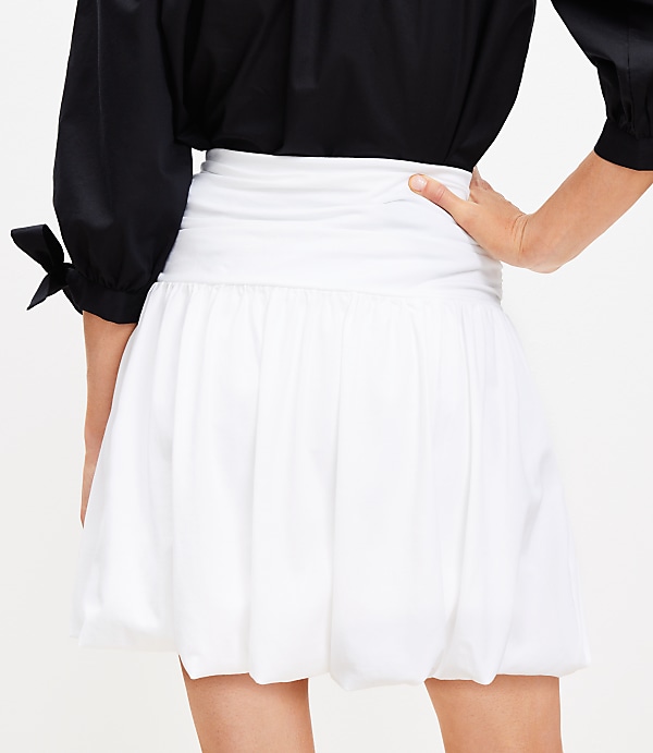 Petite Bubble Hem Mini Skirt