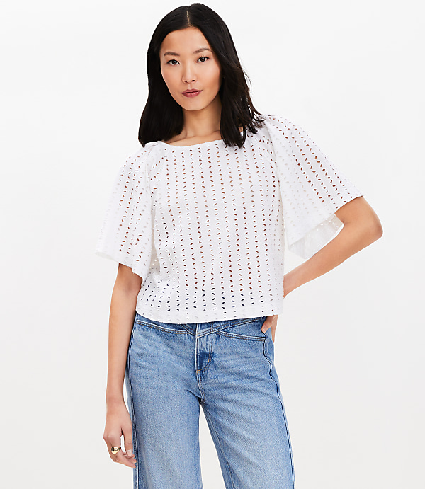 Eyelet Modern Tee