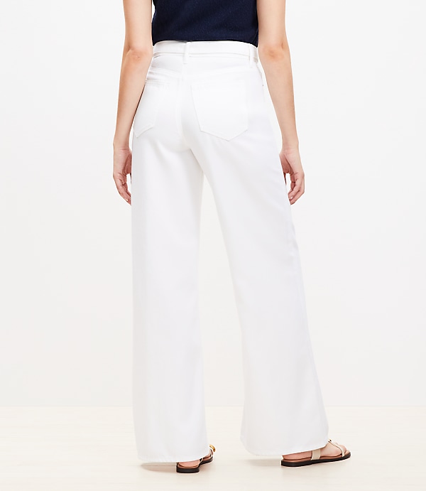 Palazzo Jeans in White