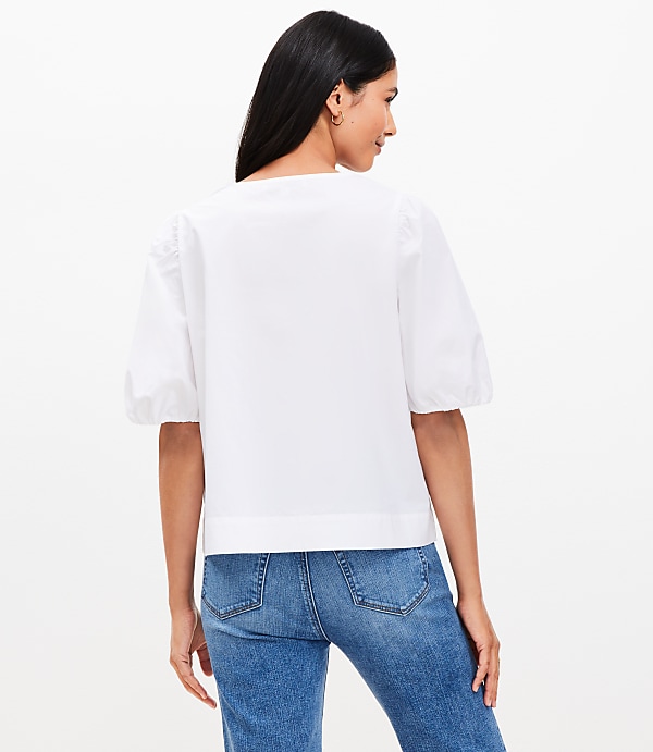 Poplin Bow Top