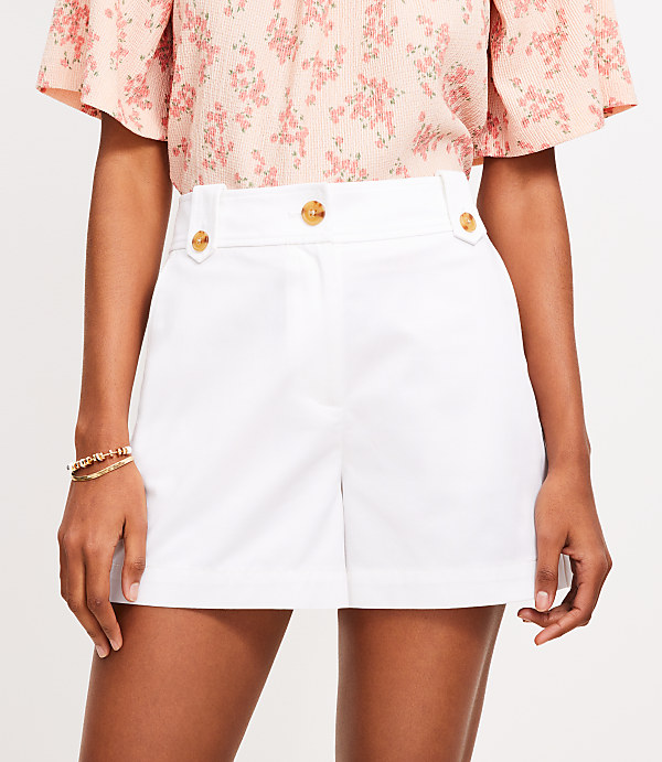 Tab Waist Utility Shorts