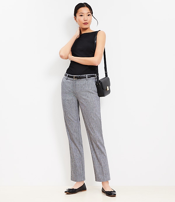 Petite Riviera Slim Pants in Linen Blend