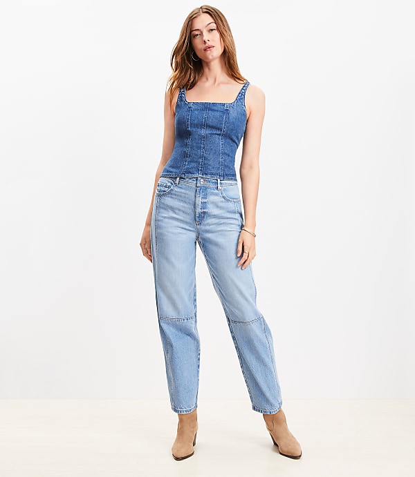 Denim Bustier Top