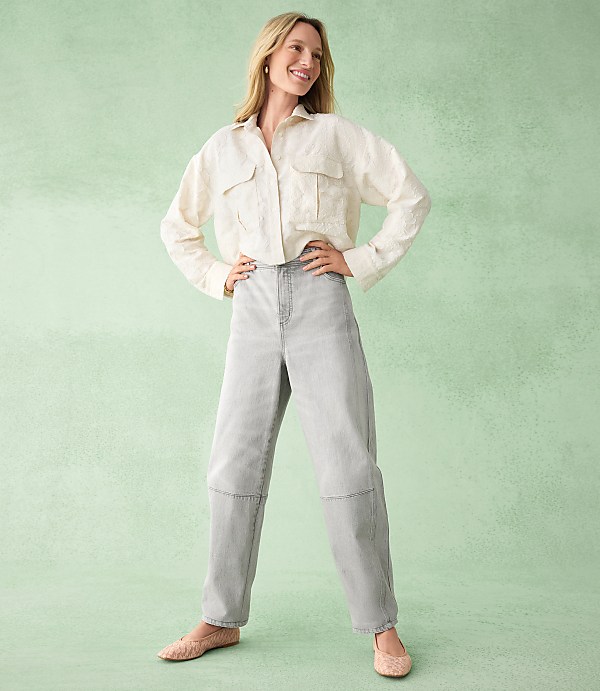 Clip Wide Sleeve Modern Utility Shirt