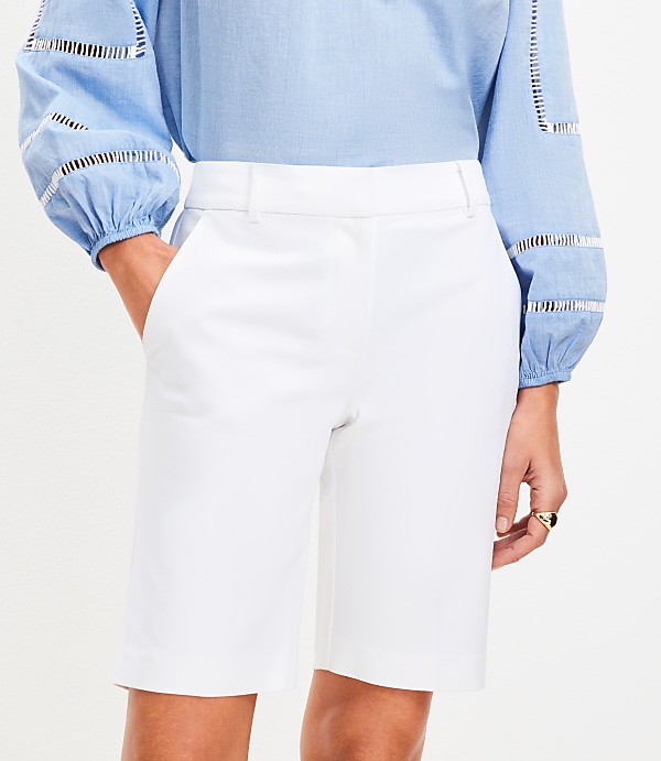 Riviera Bermuda Shorts in Doubleweave