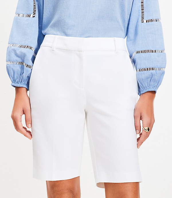 Curvy Riviera Bermuda Shorts in Doubleweave