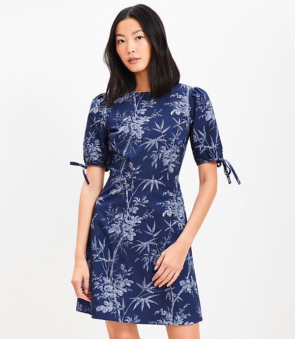 Palm Cutout Back Tie Cuff Mini Dress