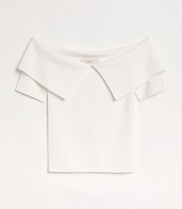LOFT Versa Foldover Off The Shoulder Sweater