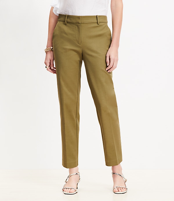 Curvy Riviera Slim Pants in Doubleweave