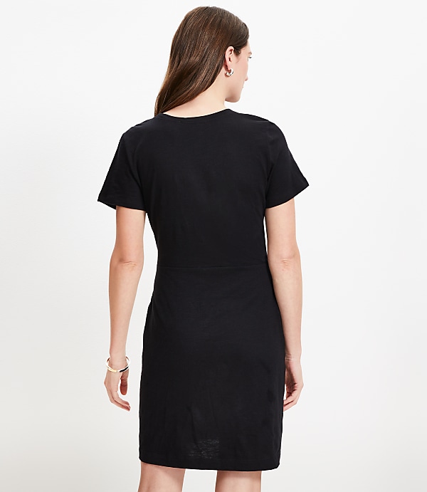 Tall Draped Mini Tee Dress