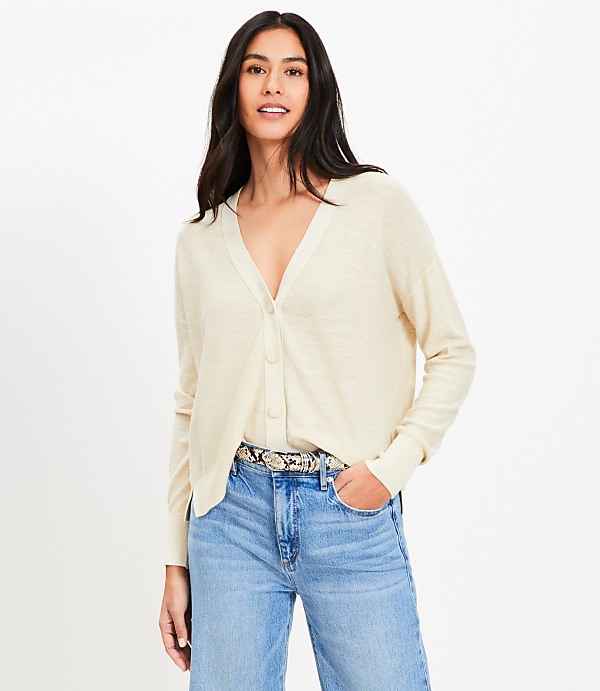 Drop Shoulder Cardigan