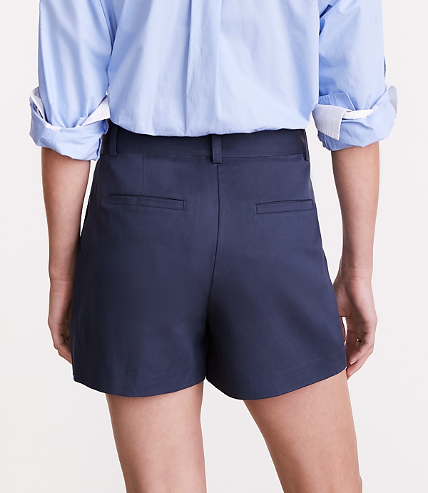 LOFT Versa Pure Spun Belted Shorts