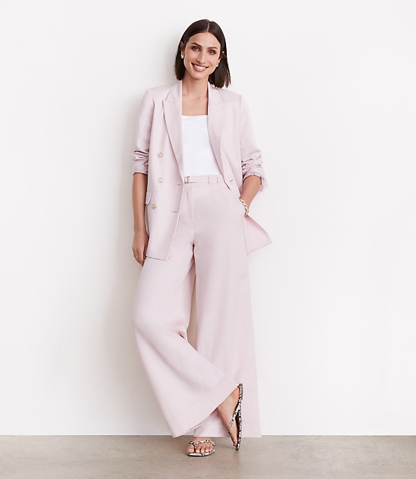 LOFT Versa Pure Spun Double Breasted Blazer