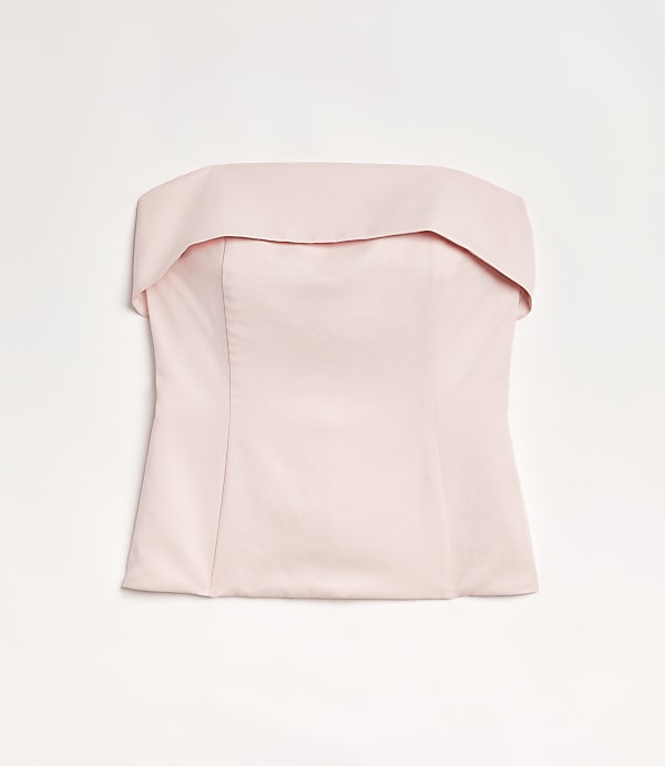 LOFT Versa Pure Spun Foldover Strapless Top