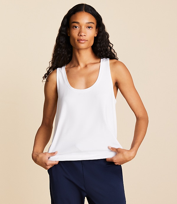 Lou & Grey Essential Modal Scoop Neck Tank Top