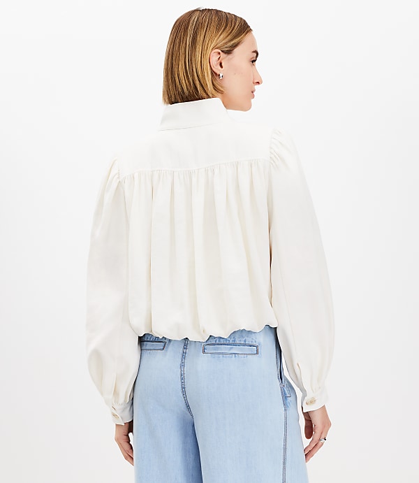 Gathered Swing Jacket