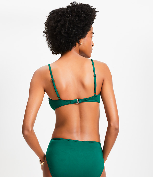 LOFT Beach Zig Zag Stitch Bikini Top