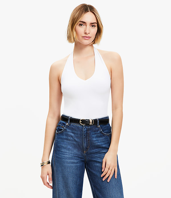 V-Neck Halter Top