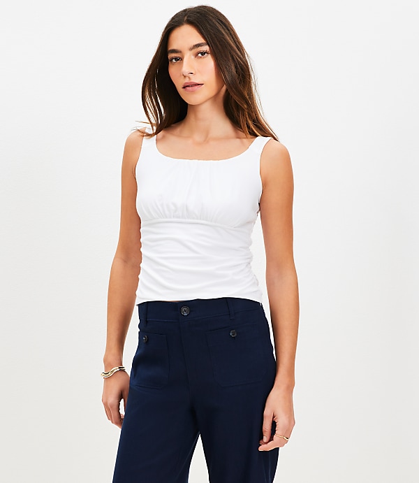Ruched Empire Waist Tank Top