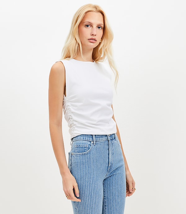 Petite Ruched Tank Top