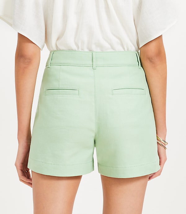 Curvy Palmer Shorts in Twill