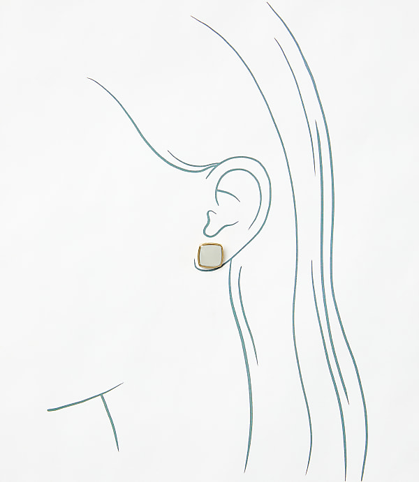 Mixed Metal Stud Earrings