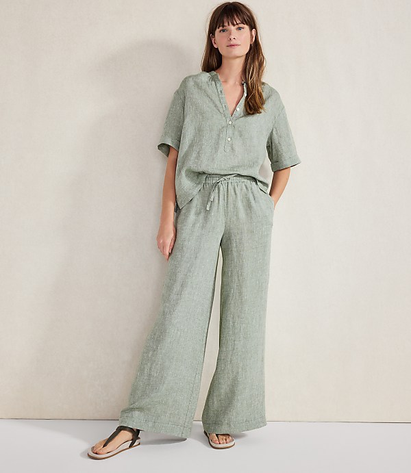 Haven Well Within Linen Cuff Sleeve Top