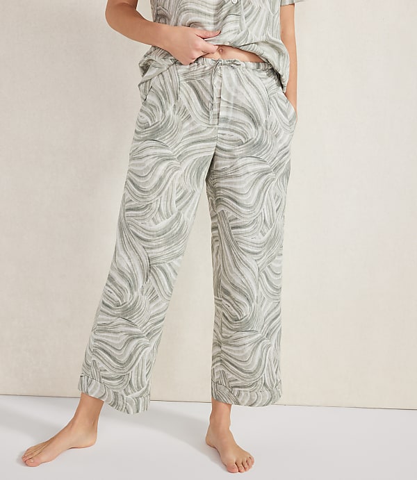 Haven Well Within Organic Cotton Linen Watercolor Pajama Pants