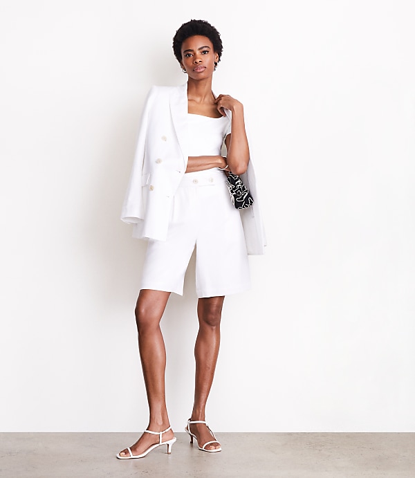Petite LOFT Versa Pure Spun Bermuda Shorts