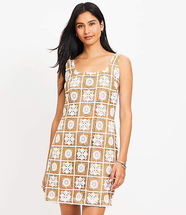 Tall Crochet Tank Mini Dress