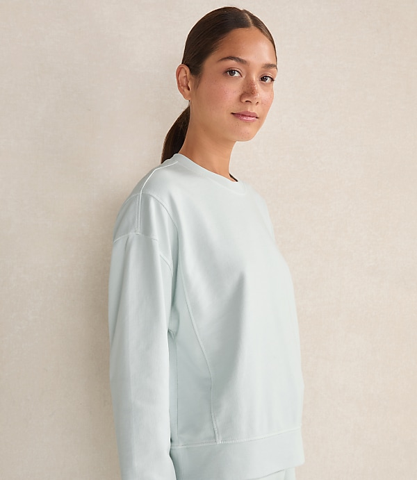 Haven Well Within Garment-Dyed Organic Cotton Terry Crewneck