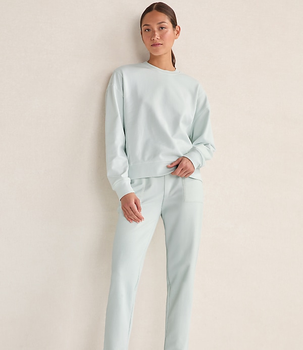 Haven Well Within Garment-Dyed Organic Cotton Terry Crewneck