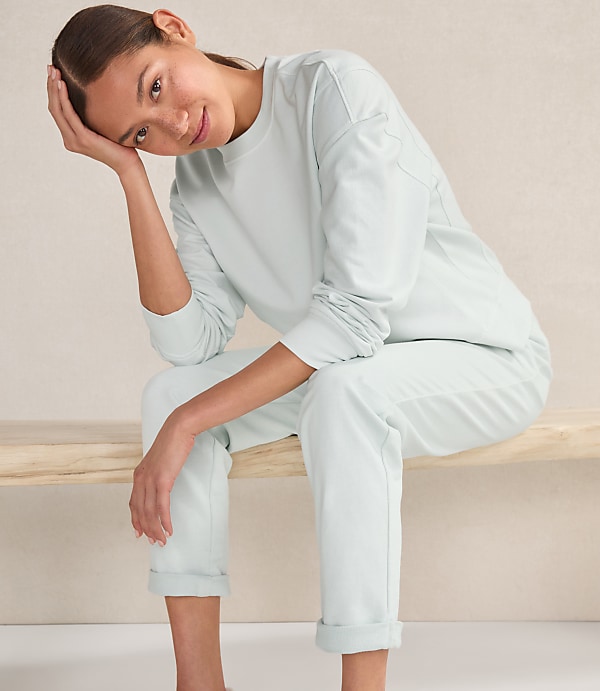 Haven Well Within Garment-Dyed Organic Cotton Terry Crewneck