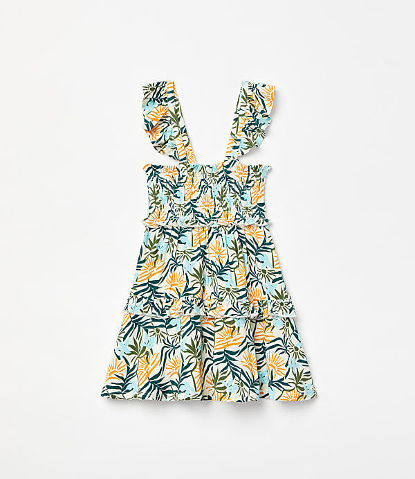 Posh Peanut X LOFT Sunset Smocked Babydoll Dress