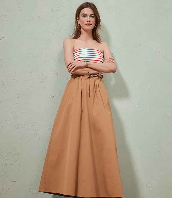 Paperbag Maxi Pocket Skirt