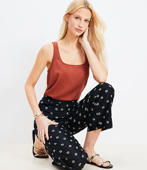 Linen Blend Easy Tank Top