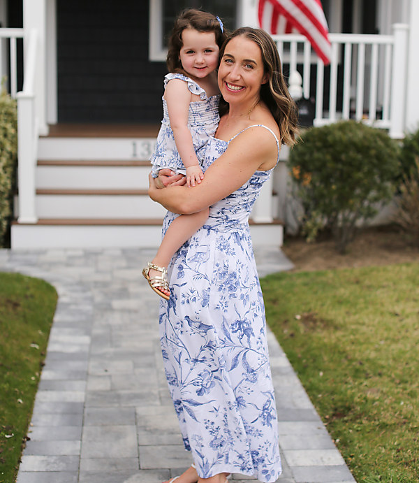 Bird Toile Strappy Midi Pocket Dress