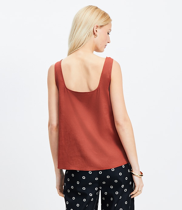 Linen Blend Easy Tank Top