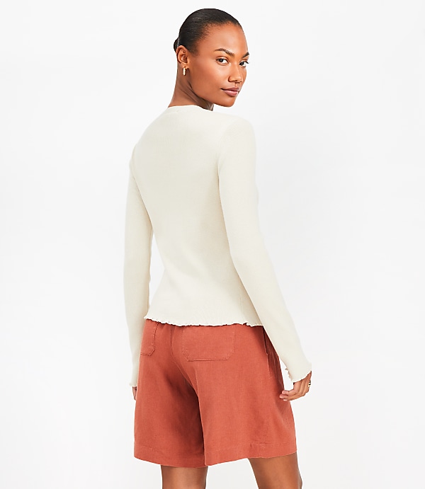 Ribbed Tie Cardigan