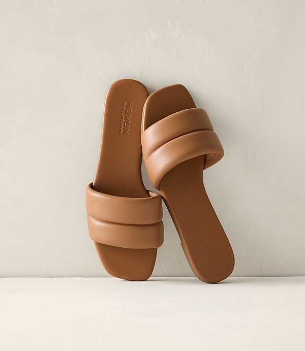 Haven Well Within Quilted Leather Slides