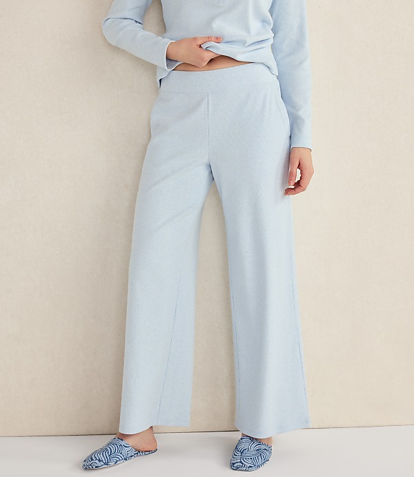 Haven Well Within Organic Cotton Rib Knit Wide Leg Pants