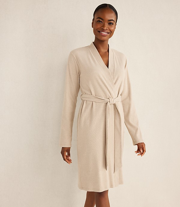 Haven Well Within Organic Cotton Rib Knit Robe