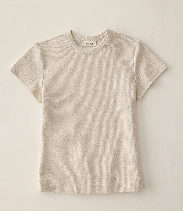 Haven Well Within Essential Organic Cotton Crew Neck Tee